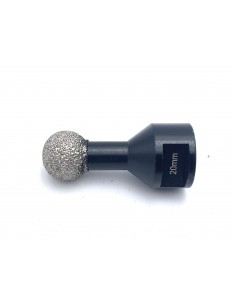 Fresa Diamantada Esférica Ø20mm M14