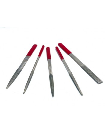 Set 5 Electroplated Diamond Files 210mm