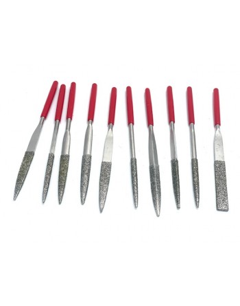 Set 10 Electroplated Diamond Files 160mm