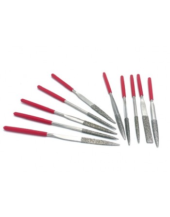 Set 10 Electroplated Diamond Files 160mm