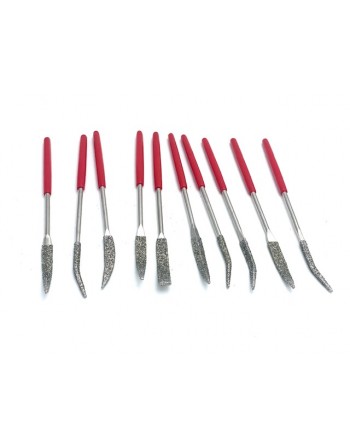 Set 10 Galvanisierte Diamantriffler 140mm