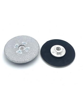 Mini Meule Diamantée Plane Brasée Rubber Sec Ø115mm M14