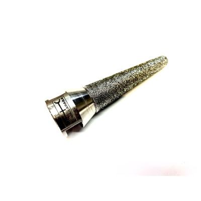 Cono Arrotondato Fresa Diamantata Elettrodeposta Ø20/10mm x 70mm M14