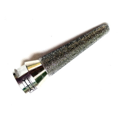 Cono Arrotondato Fresa Diamantata Elettrodeposta Ø20/10mm x 70mm M14