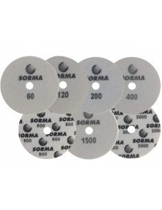 Mini Discos Diamantadas I-Dia MX Velcro Ø50mm Set 7 Pcs