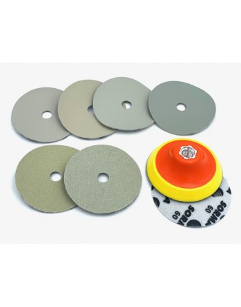 Mini Discos Diamantadas I-Dia MX Velcro Ø50mm Set 7 Pcs