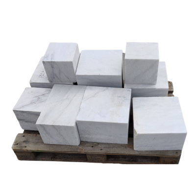 White Statuary Marble Block cm.20x20x20
